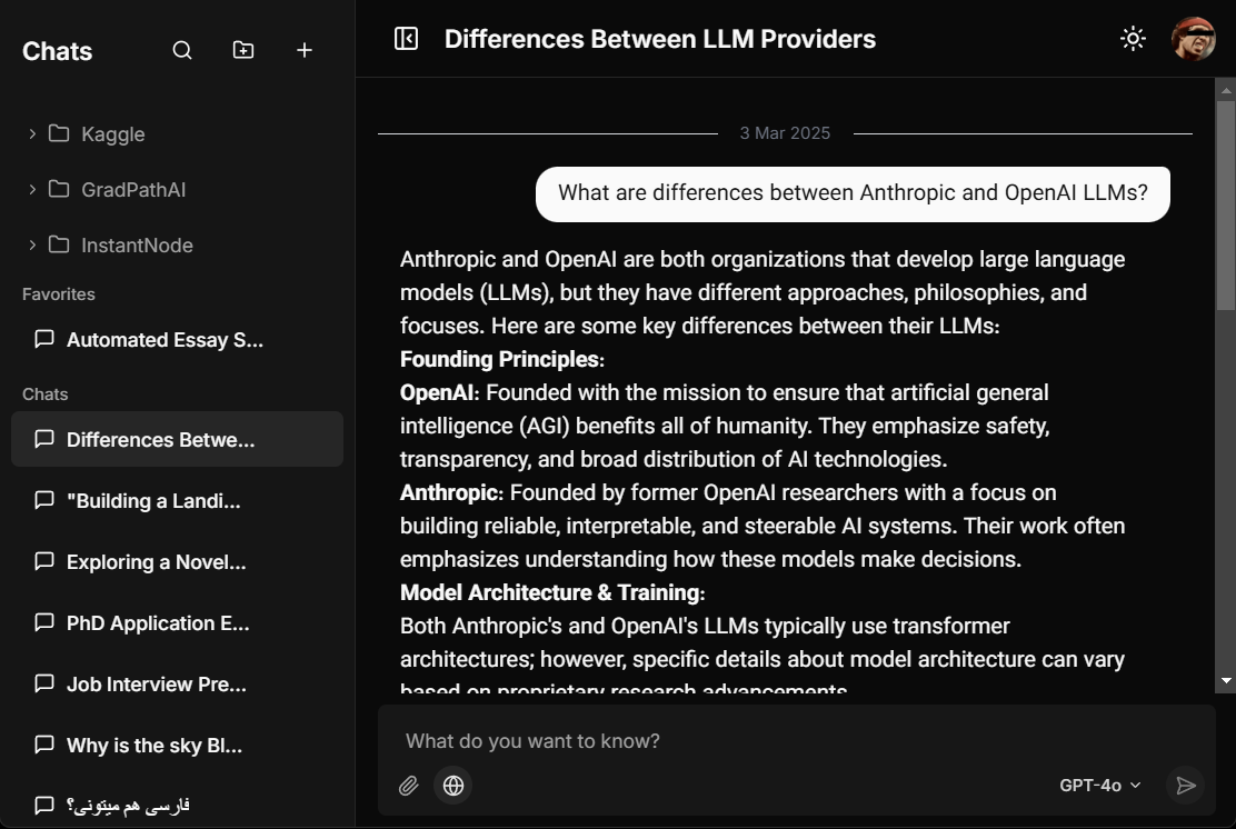 JustBYOK AI Chat Platform